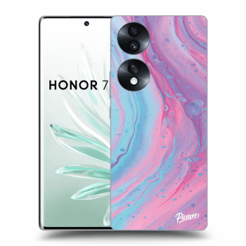 Szilikon tok erre a típusra Honor 70 - Pink liquid