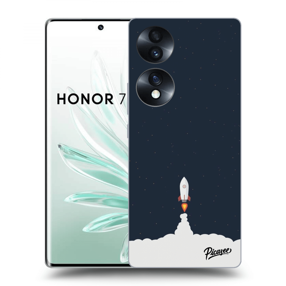 Picasee fekete szilikon tok az alábbi mobiltelefonokra Honor 70 - Astronaut 2