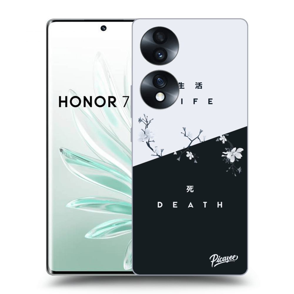 Picasee fekete szilikon tok az alábbi mobiltelefonokra Honor 70 - Life - Death