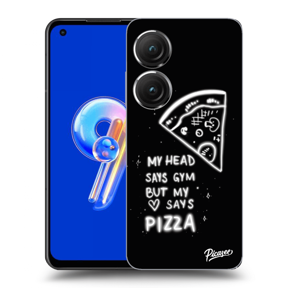 Picasee átlátszó szilikon tok az alábbi mobiltelefonokra Asus Zenfone 9 - Pizza