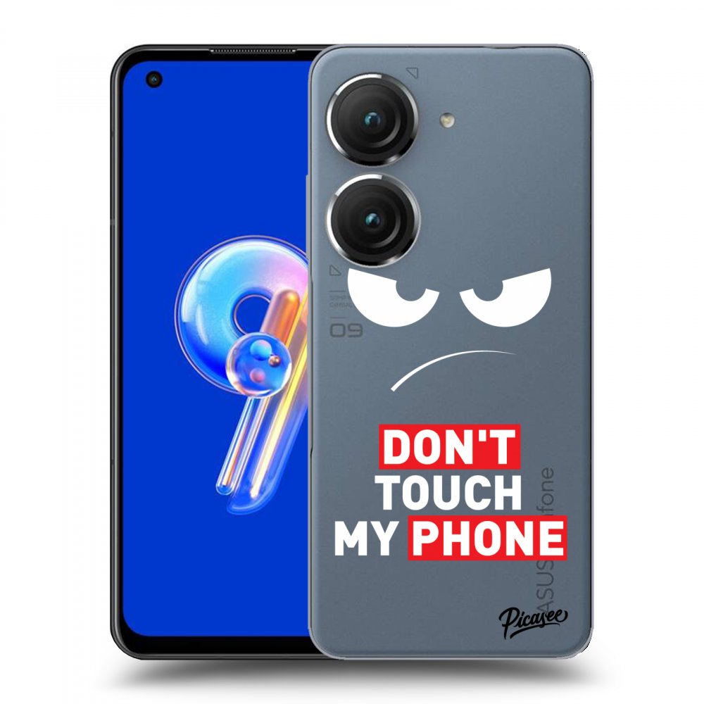 Picasee átlátszó szilikon tok az alábbi mobiltelefonokra Asus Zenfone 9 - Angry Eyes - Transparent