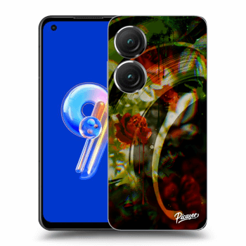 Picasee átlátszó szilikon tok az alábbi mobiltelefonokra Asus Zenfone 9 - Roses color