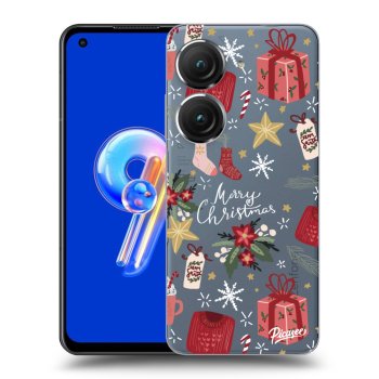 Picasee átlátszó szilikon tok az alábbi mobiltelefonokra Asus Zenfone 9 - Christmas