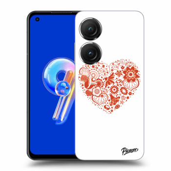 Picasee átlátszó szilikon tok az alábbi mobiltelefonokra Asus Zenfone 9 - Big heart