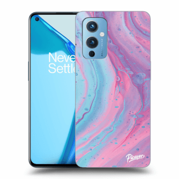 Szilikon tok erre a típusra OnePlus 9 - Pink liquid