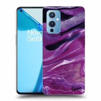 Szilikon tok erre a típusra OnePlus 9 - Purple glitter