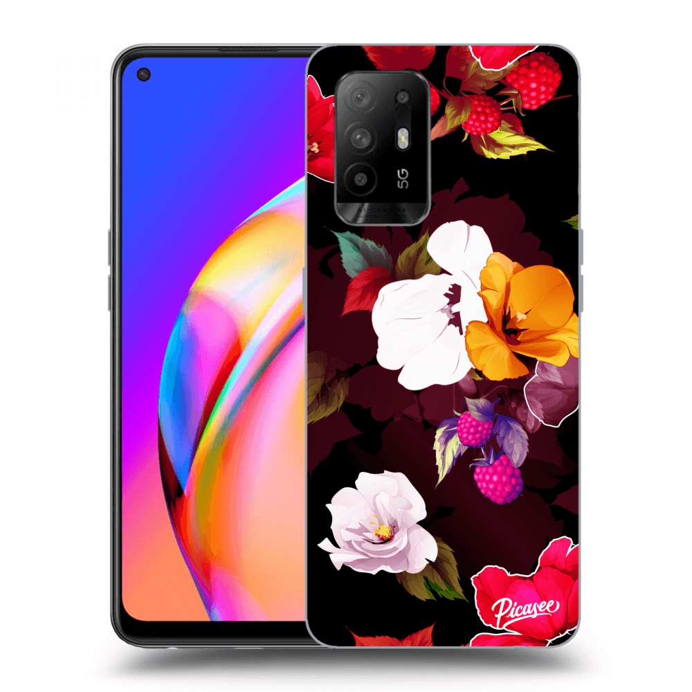 Picasee ULTIMATE CASE OPPO A94 5G - készülékre - Flowers and Berries