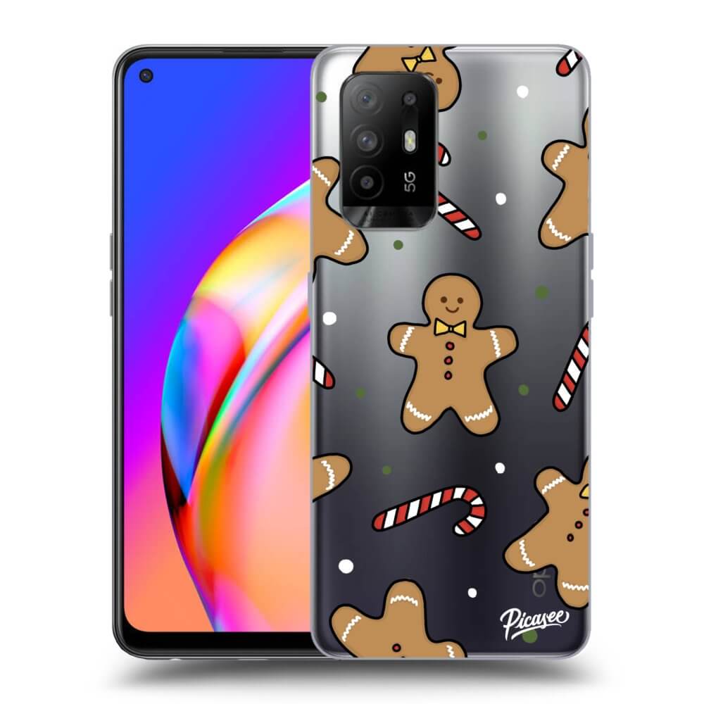 Picasee átlátszó szilikon tok az alábbi mobiltelefonokra OPPO A94 5G - Gingerbread