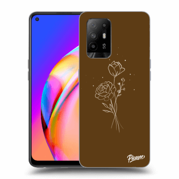 Szilikon tok erre a típusra OPPO A94 5G - Brown flowers