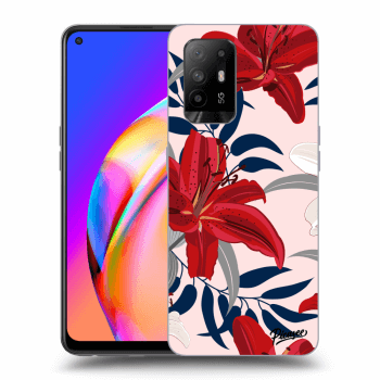 Szilikon tok erre a típusra OPPO A94 5G - Red Lily