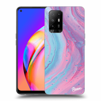 Szilikon tok erre a típusra OPPO A94 5G - Pink liquid