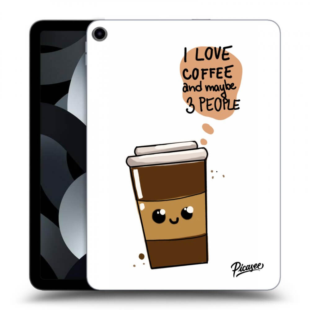 Picasee fekete szilikon tok az alábbi táblagépre Apple iPad 10,9" 2022 (10.generace) - Cute coffee