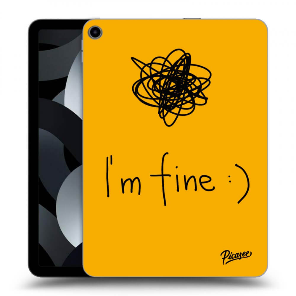 Picasee átlátszó szilikon tok az alábbi táblagépre Apple iPad 10,9" 2022 (10.generace) - I am fine