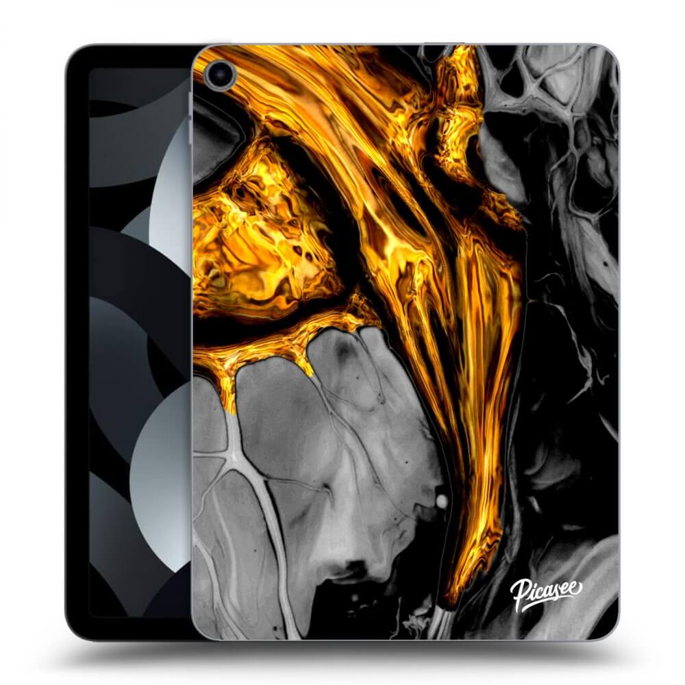 Picasee fekete szilikon tok az alábbi táblagépre Apple iPad 10,9" 2022 (10.generace) - Black Gold