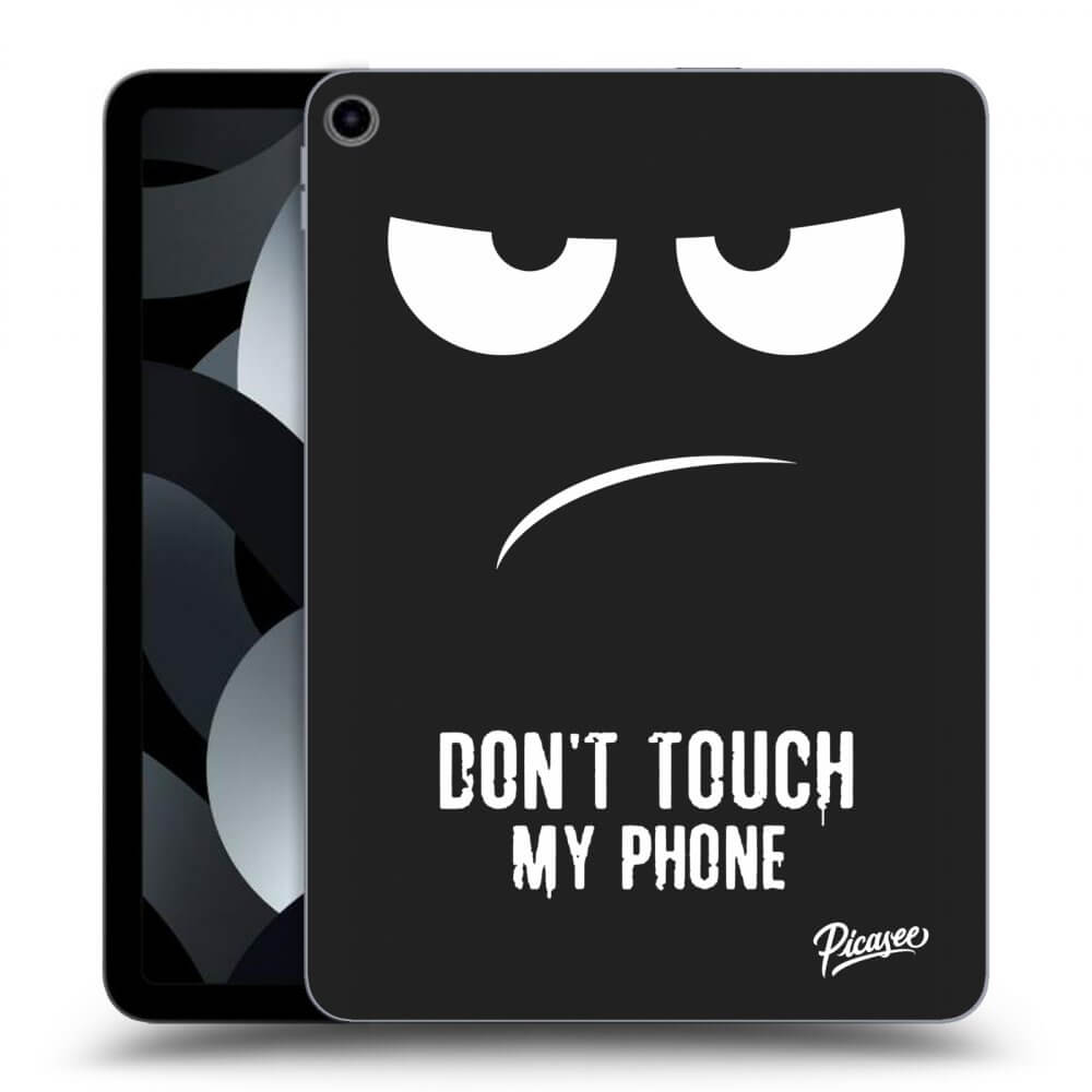 Picasee fekete szilikon tok az alábbi táblagépre Apple iPad 10,9" 2022 (10.generace) - Don't Touch My Phone