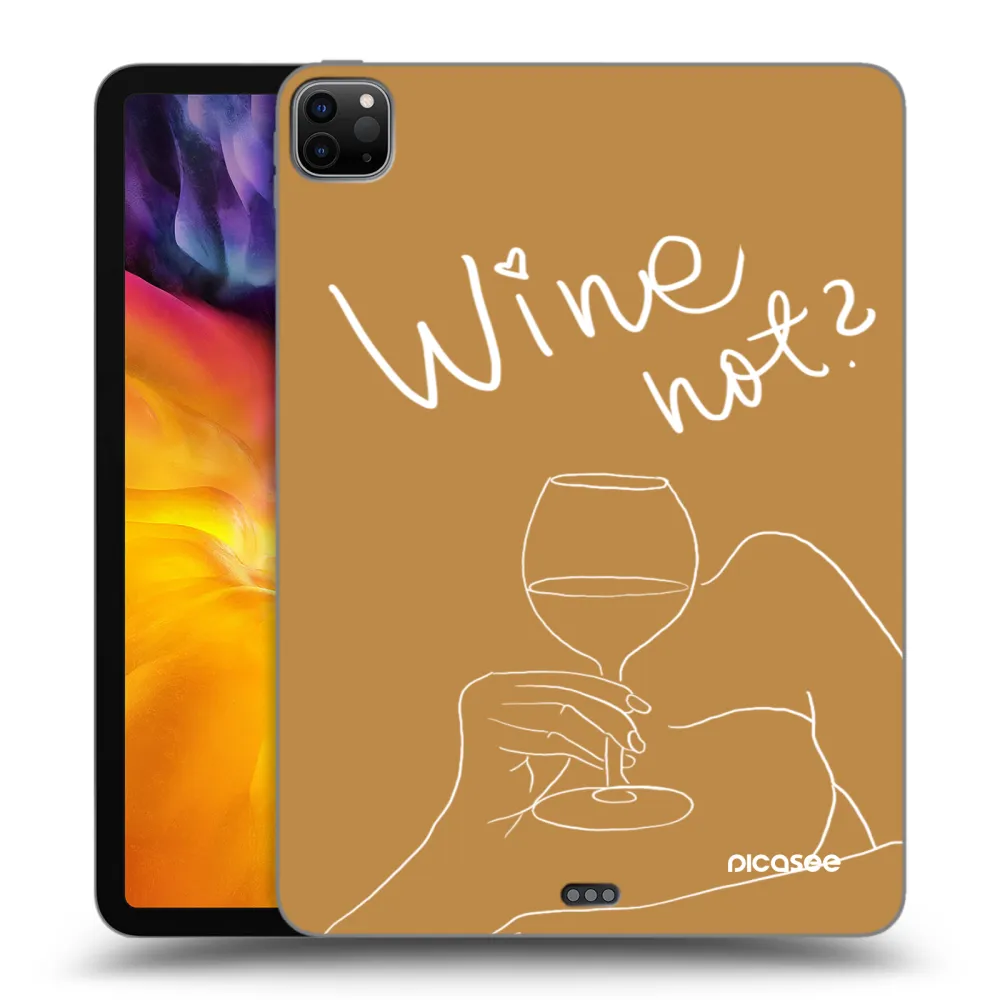 Picasee fekete szilikon tok az alábbi táblagépre Apple iPad Pro 11" 2022 M2 (4.generace) - Wine not