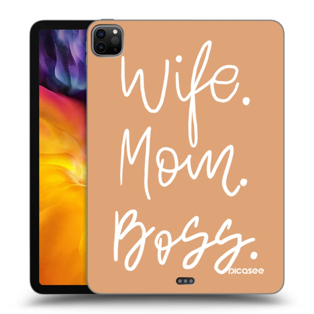 Picasee fekete szilikon tok az alábbi táblagépre Apple iPad Pro 11" 2022 M2 (4.generace) - Boss Mama
