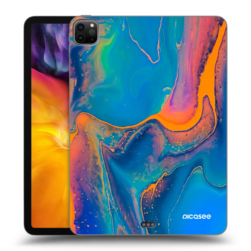 Picasee fekete szilikon tok az alábbi táblagépre Apple iPad Pro 11" 2022 M2 (4.generace) - Rainbow