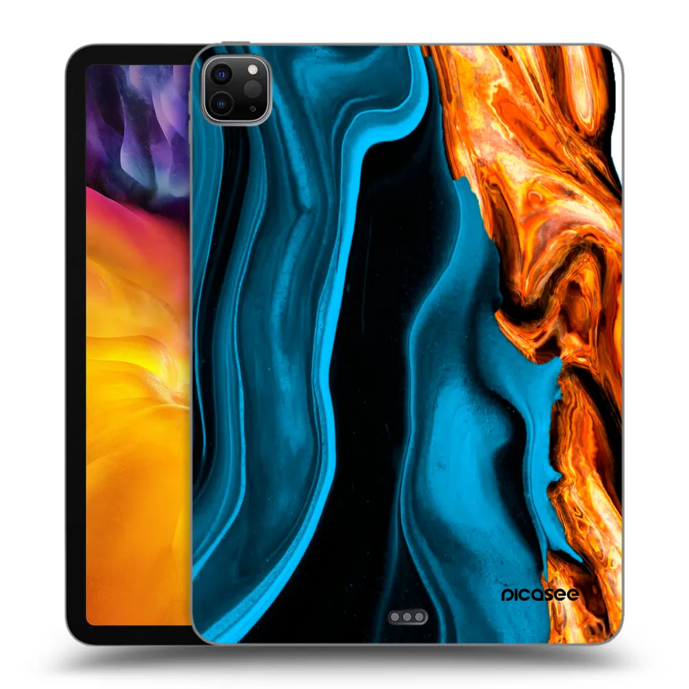Picasee fekete szilikon tok az alábbi táblagépre Apple iPad Pro 11" 2022 M2 (4.generace) - Gold blue