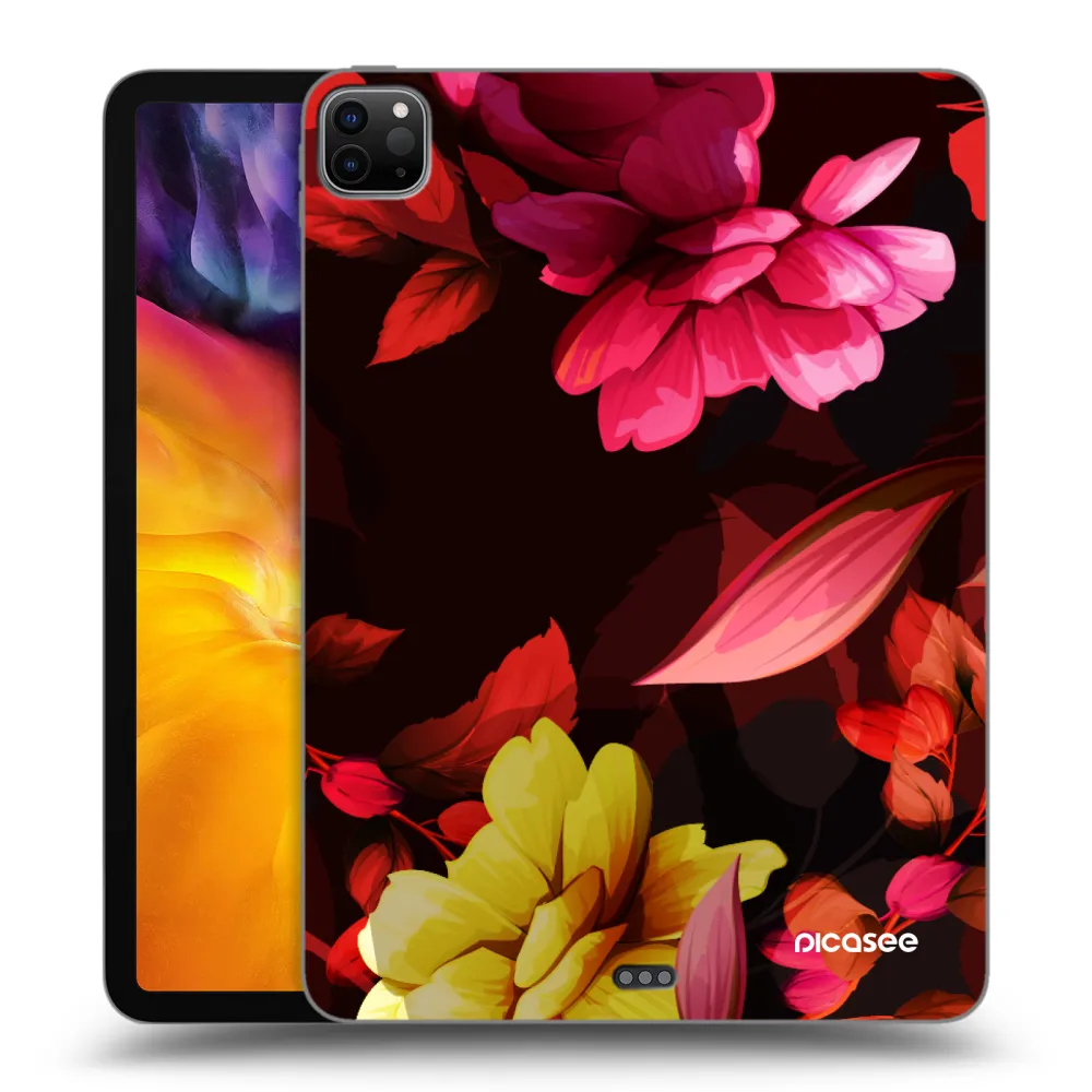 Picasee fekete szilikon tok az alábbi táblagépre Apple iPad Pro 11" 2022 M2 (4.generace) - Dark Peonny