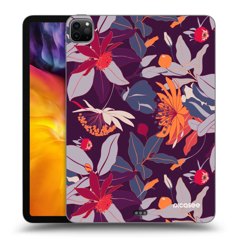 Picasee fekete szilikon tok az alábbi táblagépre Apple iPad Pro 11" 2022 M2 (4.generace) - Purple Leaf