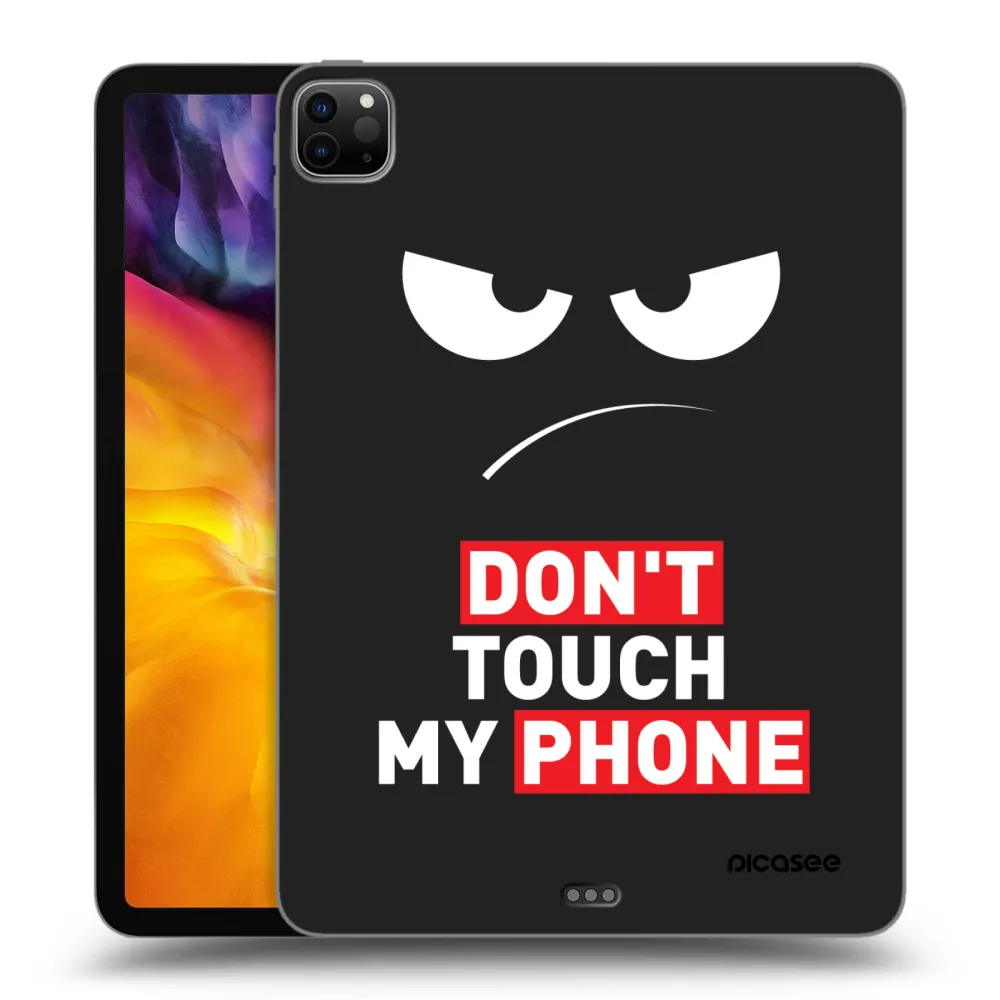 Picasee fekete szilikon tok az alábbi táblagépre Apple iPad Pro 11" 2022 M2 (4.generace) - Angry Eyes - Transparent