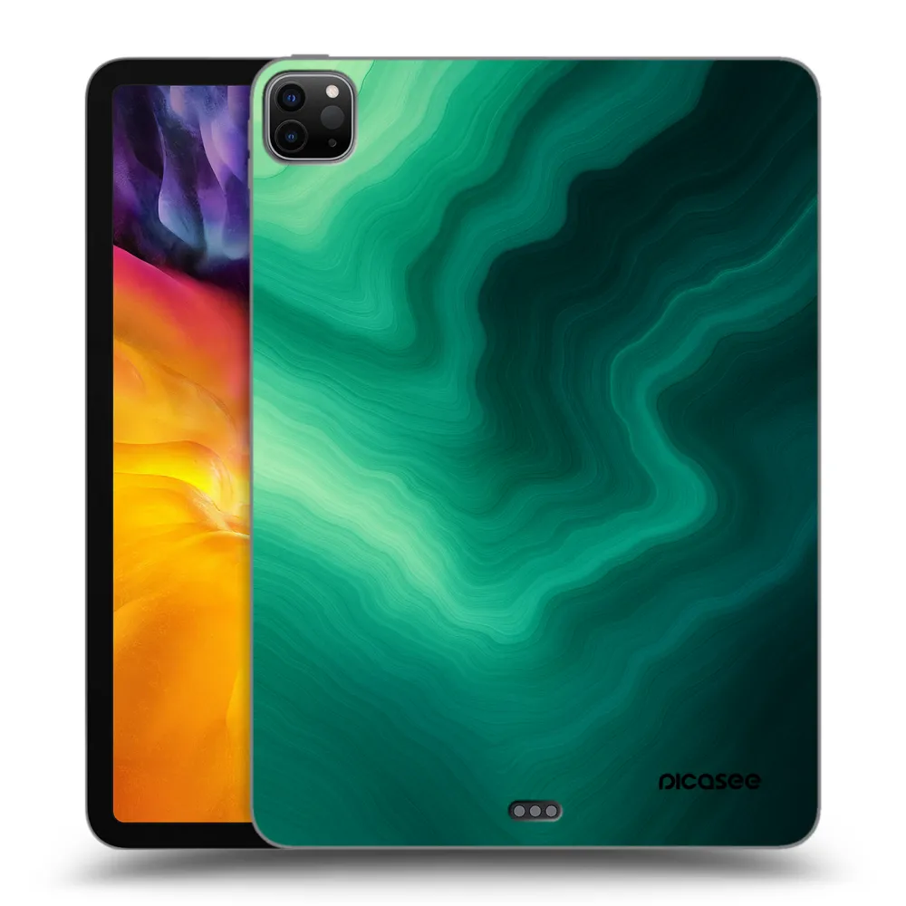 Picasee fekete szilikon tok az alábbi táblagépre Apple iPad Pro 11" 2022 M2 (4.generace) - Malachite