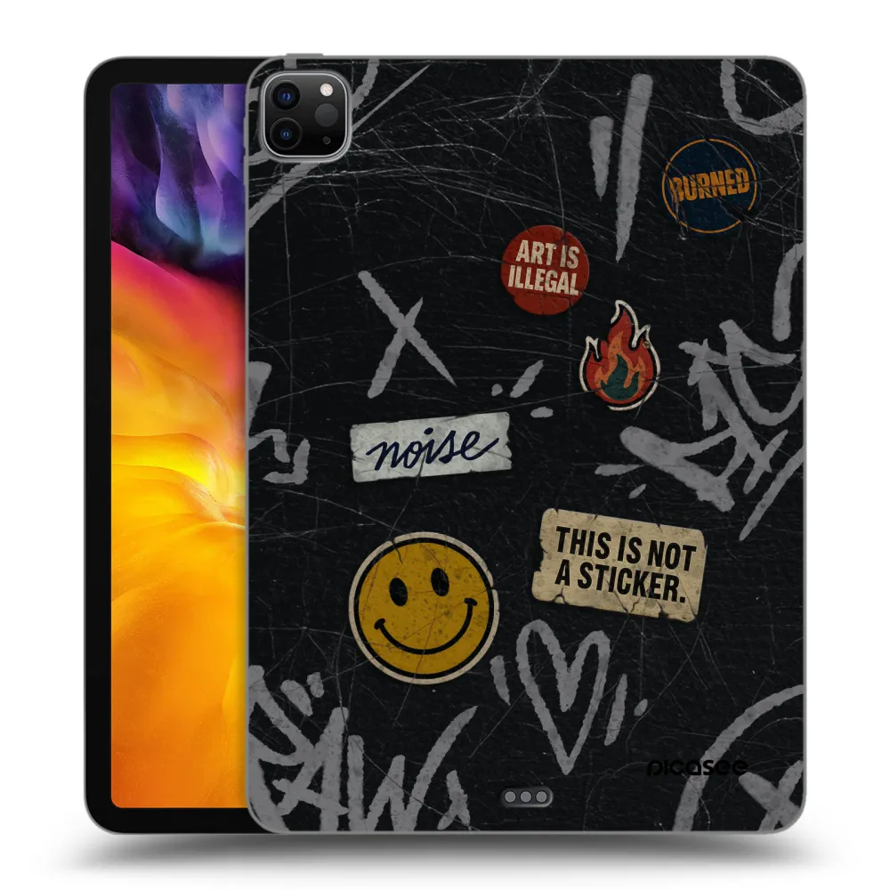 Picasee fekete szilikon tok az alábbi táblagépre Apple iPad Pro 11" 2022 M2 (4.generace) - STICKERS x TAGS
