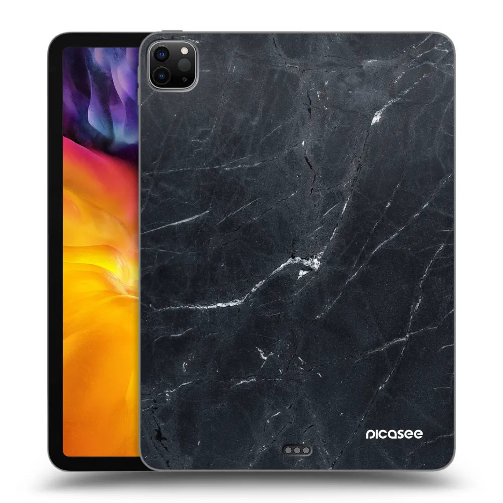 Picasee fekete szilikon tok az alábbi táblagépre Apple iPad Pro 11" 2022 M2 (4.generace) - Black marble