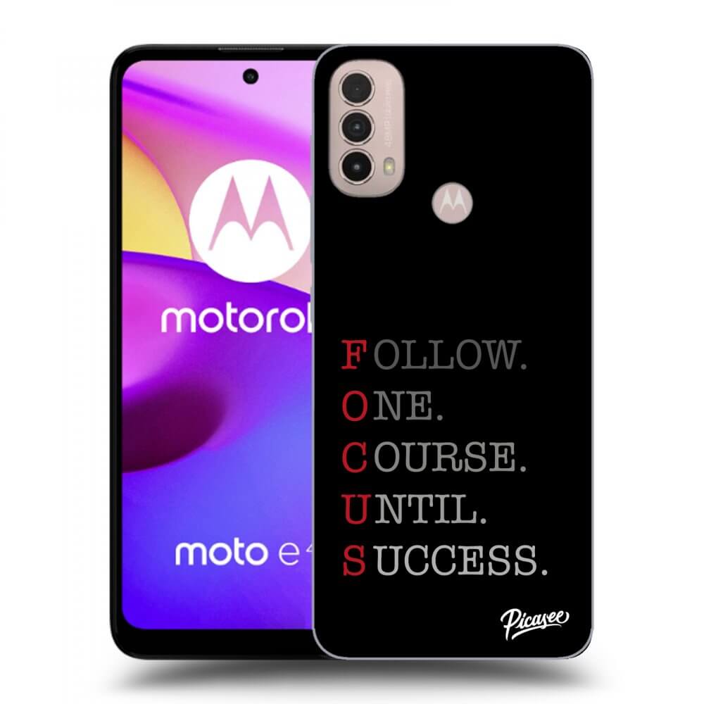 Picasee fekete szilikon tok az alábbi mobiltelefonokra Motorola Moto E40 - Focus