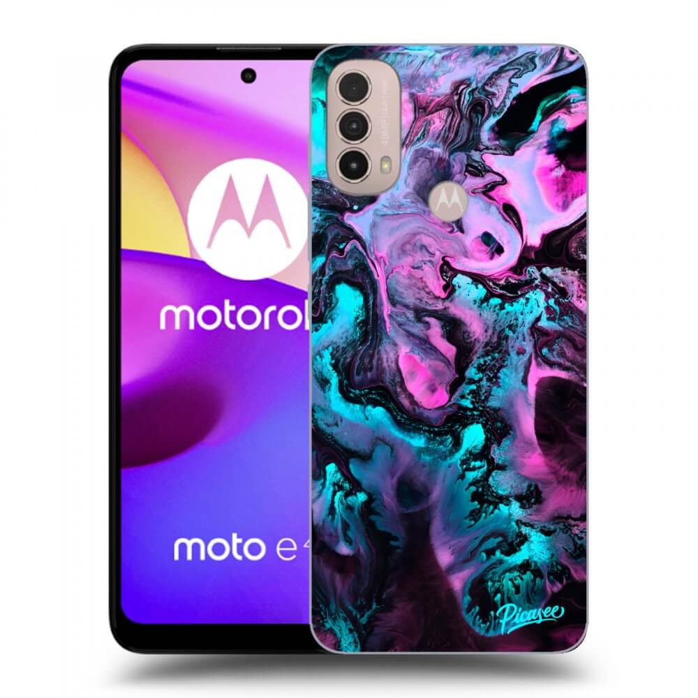 Picasee fekete szilikon tok az alábbi mobiltelefonokra Motorola Moto E40 - Lean