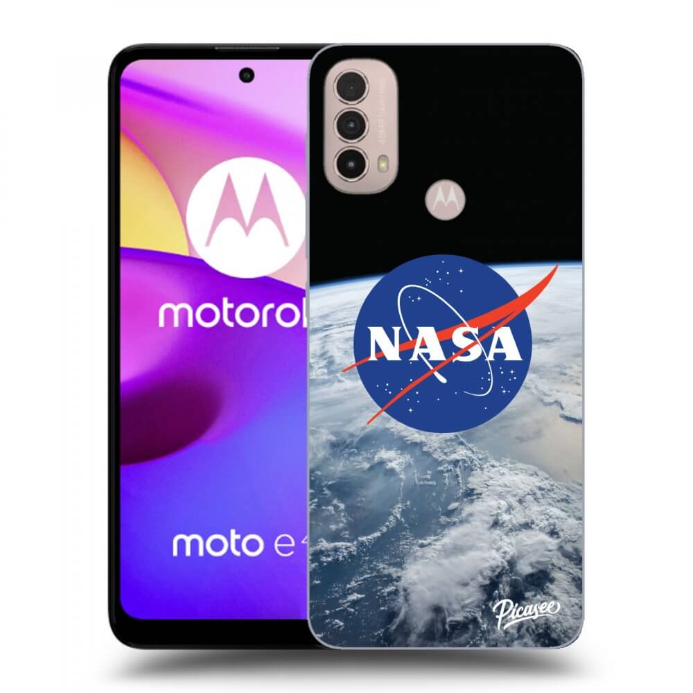 Picasee fekete szilikon tok az alábbi mobiltelefonokra Motorola Moto E40 - Nasa Earth