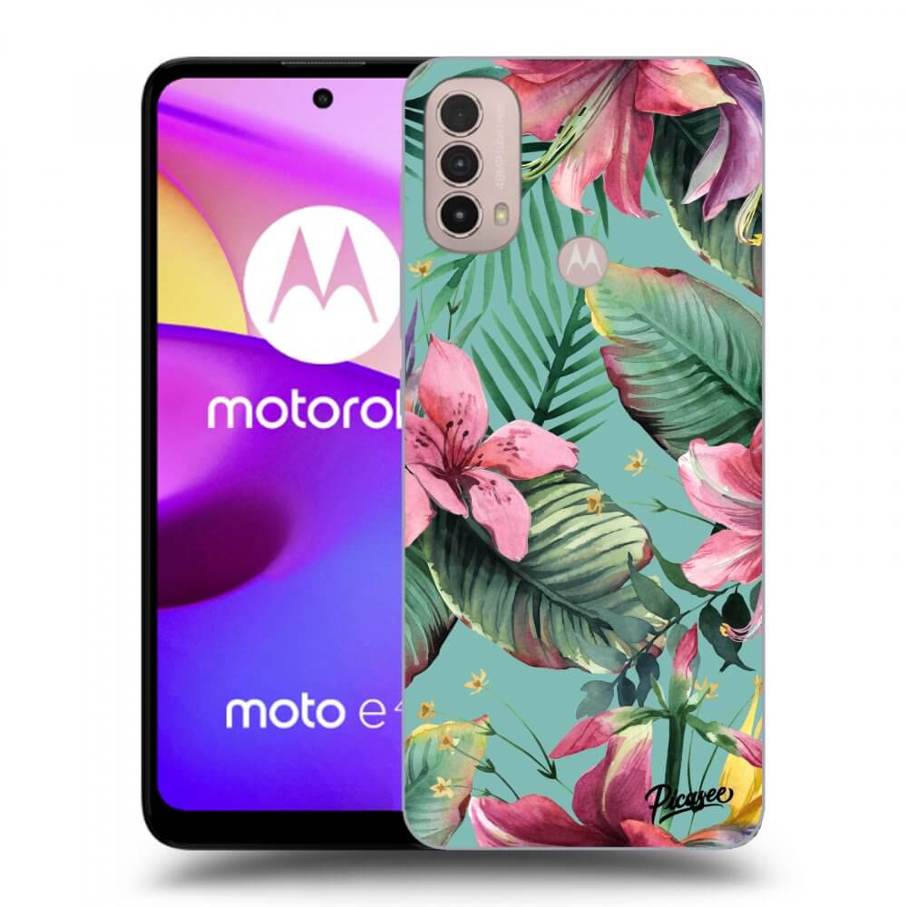 Picasee fekete szilikon tok az alábbi mobiltelefonokra Motorola Moto E40 - Hawaii