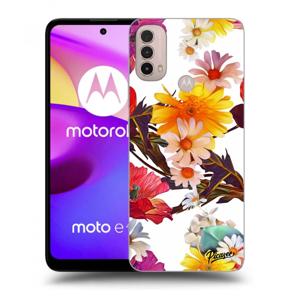 Picasee fekete szilikon tok az alábbi mobiltelefonokra Motorola Moto E40 - Meadow