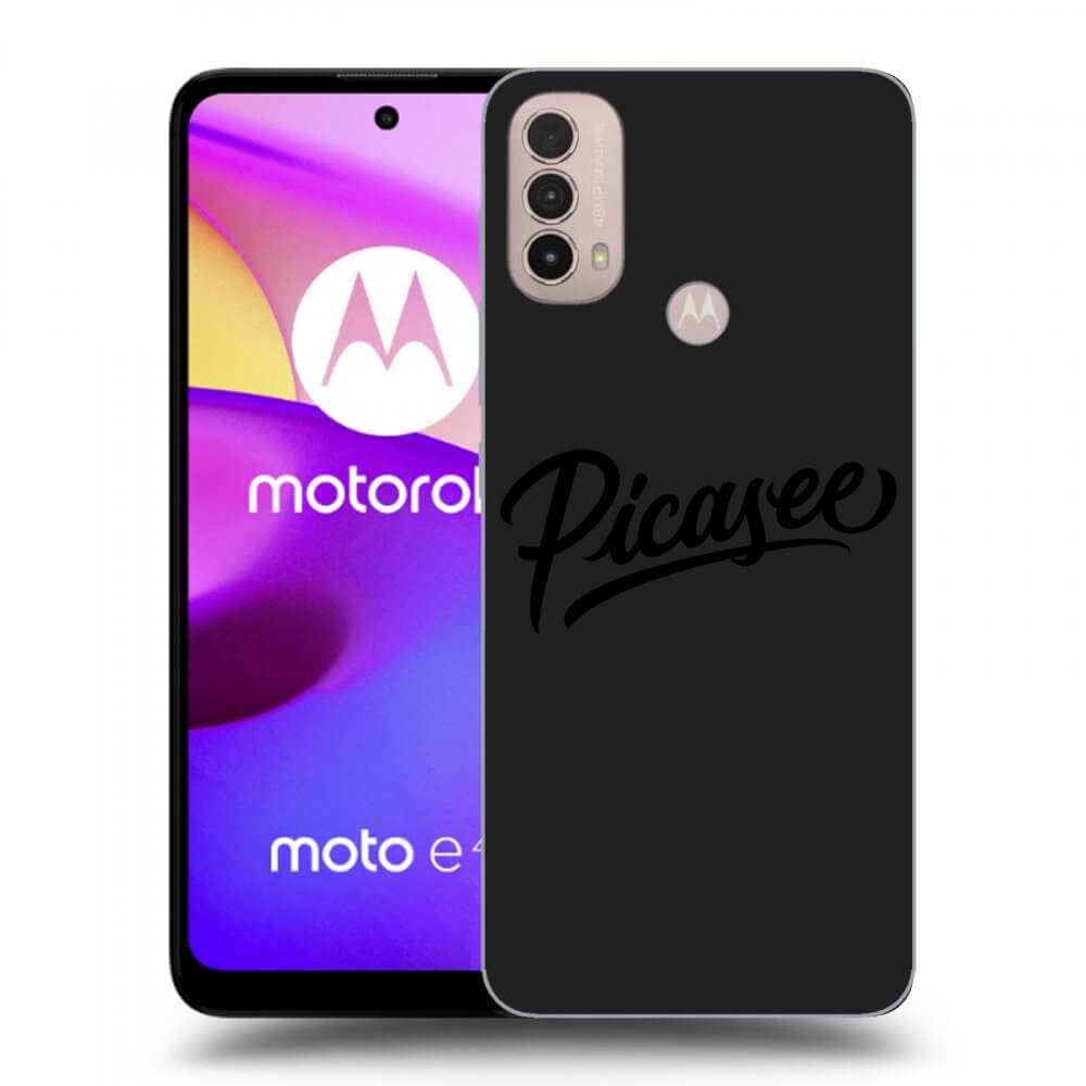 Picasee fekete szilikon tok az alábbi mobiltelefonokra Motorola Moto E40 - Picasee - black