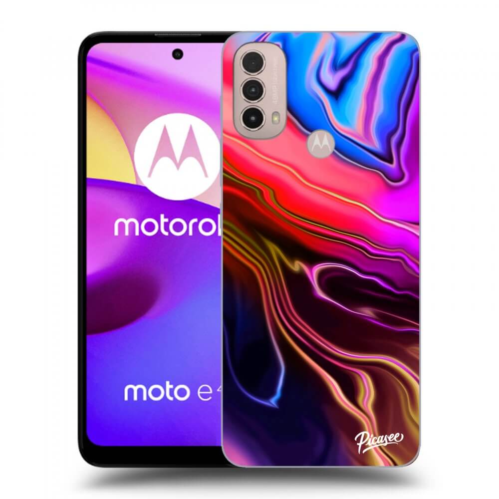 Picasee fekete szilikon tok az alábbi mobiltelefonokra Motorola Moto E40 - Electric