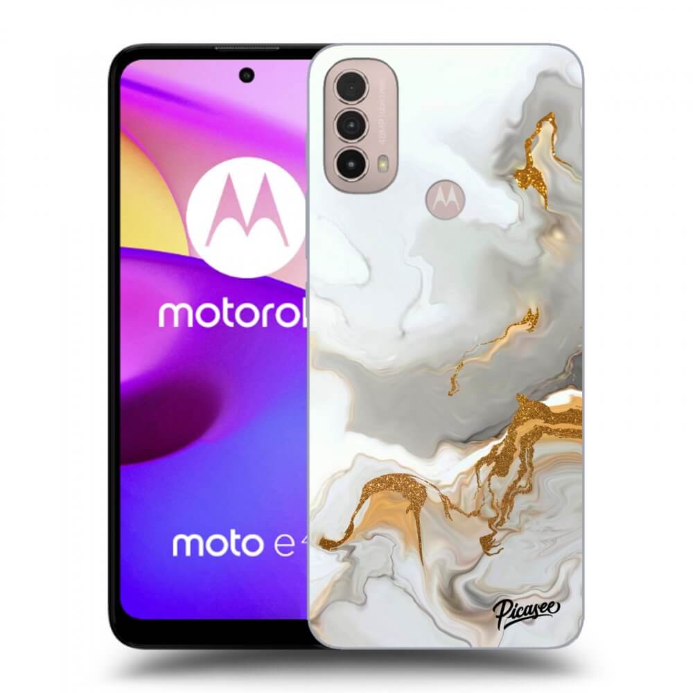 Picasee fekete szilikon tok az alábbi mobiltelefonokra Motorola Moto E40 - Her