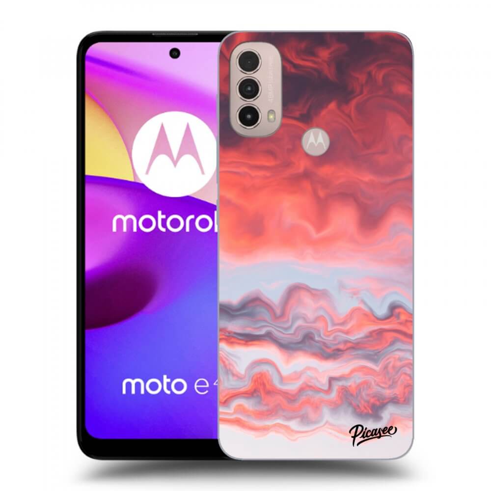 Picasee fekete szilikon tok az alábbi mobiltelefonokra Motorola Moto E40 - Sunset