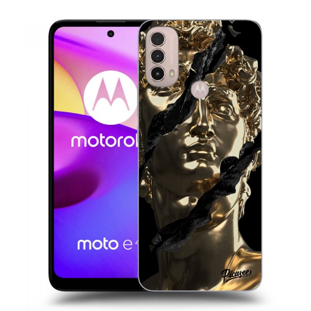 Picasee fekete szilikon tok az alábbi mobiltelefonokra Motorola Moto E40 - Golder