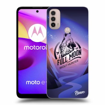 Picasee fekete szilikon tok az alábbi mobiltelefonokra Motorola Moto E40 - Wolf