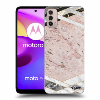 Tok az alábbi mobiltelefonokra Motorola Moto E40 - Pink geometry