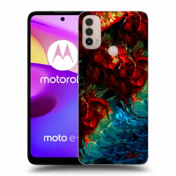 Picasee fekete szilikon tok az alábbi mobiltelefonokra Motorola Moto E40 - Universe