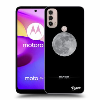 Picasee fekete szilikon tok az alábbi mobiltelefonokra Motorola Moto E40 - Moon Minimal