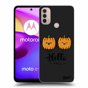 Picasee fekete szilikon tok az alábbi mobiltelefonokra Motorola Moto E40 - Hallo Fall