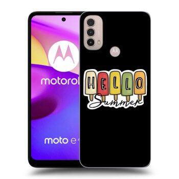 Picasee fekete szilikon tok az alábbi mobiltelefonokra Motorola Moto E40 - Ice Cream