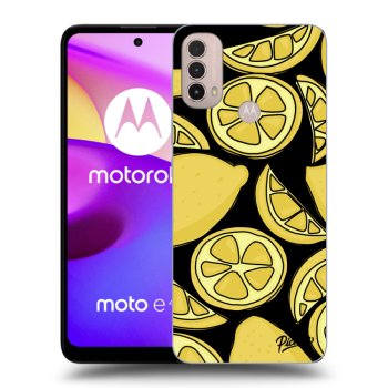 Picasee fekete szilikon tok az alábbi mobiltelefonokra Motorola Moto E40 - Lemon