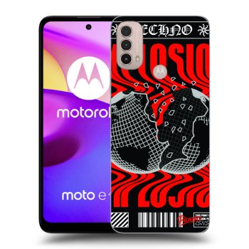 Picasee fekete szilikon tok az alábbi mobiltelefonokra Motorola Moto E40 - EXPLOSION