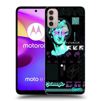 Picasee fekete szilikon tok az alábbi mobiltelefonokra Motorola Moto E40 - RETRO