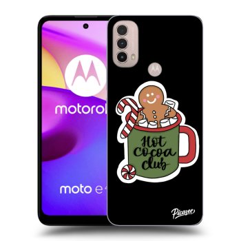 Picasee fekete szilikon tok az alábbi mobiltelefonokra Motorola Moto E40 - Hot Cocoa Club