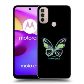 Picasee fekete szilikon tok az alábbi mobiltelefonokra Motorola Moto E40 - Diamanty Blue